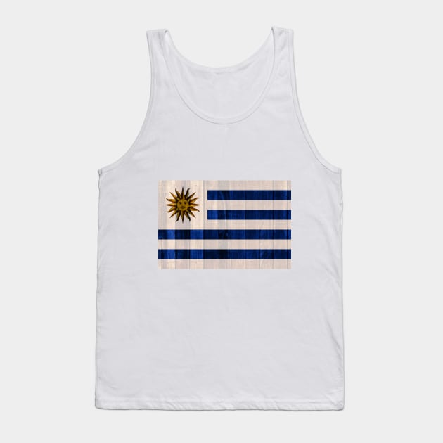 Flag of Uruguay - Wood Tank Top by DrPen